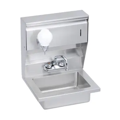 ELKAY EHS-18-STDX Stainless Steel 18" x 14-1/2" x 23" 18 Gauge Hand Sink with Soap and Towel Dispenser and Faucet Limited Offer