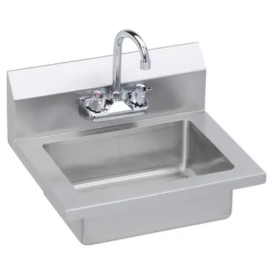 Cheap ELKAY EHS-18X Stainless Steel 18" x 14-1/2" x 11" 18 Gauge Hand Sink with Faucet