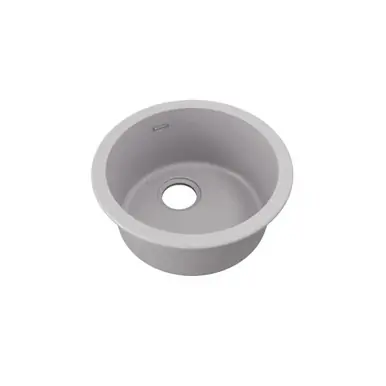 ELKAY ELG16FBGS0 Quartz Classic 18-1/8" x 18-1/8" x 7-1/2", Single Bowl Undermount or Drop-in Bar Sink, Greystone Hassle-Free Returns
