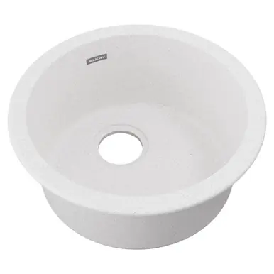 ELKAY ELG16FBWH0 Quartz Classic 18-1/8" x 18-1/8" x 7-1/2", Single Bowl Undermount or Drop-in Bar Sink, - White Holiday Sale