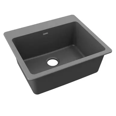 ELKAY ELG2522GY0 Quartz Classic 25" x 22" x 9-1/2", Single Bowl Drop-in Sink, Dusk - Gray High Quality