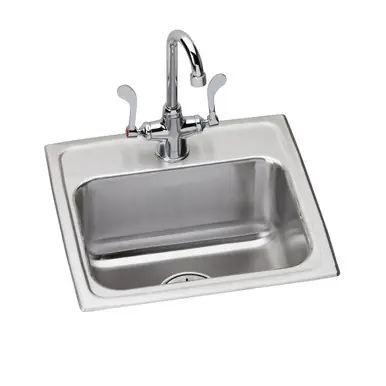 Brand New ELKAY LRAD171660MR2 Lustertone Classic Stainless Steel 17" x 16" x 6", MR2-Hole Single Bowl Drop-in ADA Sink