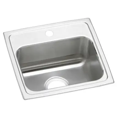 ELKAY LRAD1716651 Lustertone Classic Stainless Steel 17" x 16" x 6-1/2", 1-Hole Single Bowl Drop-in ADA Sink Place Order