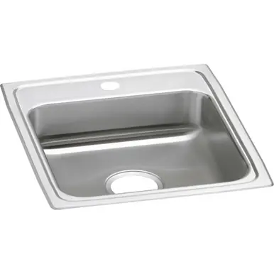 ELKAY LRAD1720601 Lustertone Classic Stainless Steel 17" x 20" x 6", 1-Hole Single Bowl Drop-in ADA Sink Fan Favorite