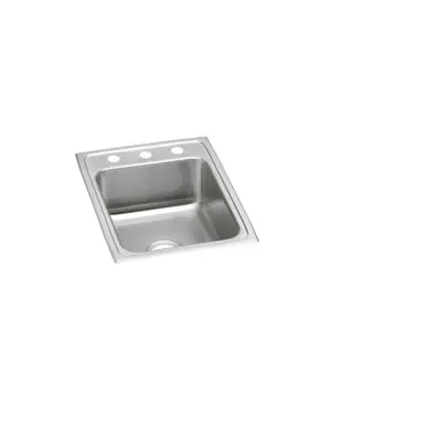 Must Have ELKAY LRAD1722501 Lustertone Classic Stainless Steel 17" x 22" x 5", 1-Hole Single Bowl Drop-in ADA Sink