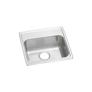 ELKAY LRAD1918500 Lustertone Classic Stainless Steel 19" x 18" x 5", Single Bowl Drop-in ADA Sink Direct From Manufacturer