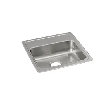 ELKAY LRAD1918550 Lustertone Classic Stainless Steel 19" x 18" x 5-1/2", 0-Hole Single Bowl Drop-in ADA Sink Final Sale