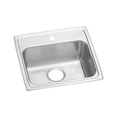ELKAY LRAD1919601 Lustertone Classic Stainless Steel 19-1/2" x 19" x 6", 1-Hole Single Bowl Drop-in ADA Sink Markdown