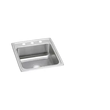 Exclusive ELKAY LRAD202260OS4 Lustertone Classic Stainless Steel 19-1/2" x 22" x 6", OS4-Hole Single Bowl Drop-in ADA Sink