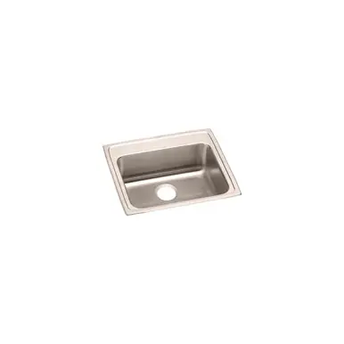 ELKAY LRAD2219600 Lustertone Classic Stainless Steel 22" x 19-1/2" x 6", Single Bowl Drop-in ADA Sink Handmade
