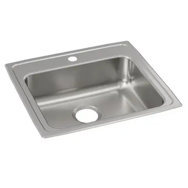 Affordable ELKAY LRAD221965R2 Lustertone Classic Stainless Steel 22" x 19-1/2" x 6-1/2", Single Bowl Drop-in ADA Sink