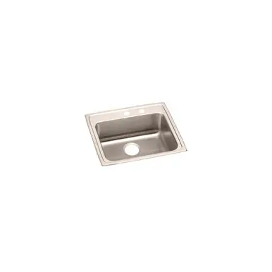 ELKAY LRAD252155MR2 Lustertone Classic Stainless Steel 25" x 21-1/4" x 5-1/2", Single Bowl Drop-in ADA Sink Authentic