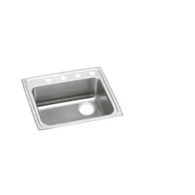 ELKAY LRAD252155R1 Lustertone Classic Stainless Steel 25" x 21-1/4" x 5-1/2", Single Bowl Drop-in ADA Sink Direct From Manufacturer