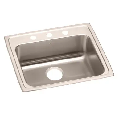 Same Day Shipping ELKAY LRAD2521653 Lustertone Classic Stainless Steel 25" x 21-1/4" x 6-1/2", Single Bowl Drop-in ADA Sink