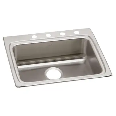 Genuine ELKAY LRAD2522604 Lustertone Classic Stainless Steel 25" x 22" x 6", Single Bowl Drop-in ADA Sink