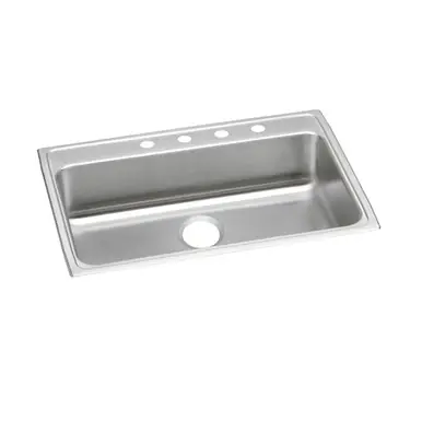 ELKAY LRAD3122501 Lustertone Classic Stainless Steel 31" x 22" x 5", 1-Hole Single Bowl Drop-in ADA Sink Modern