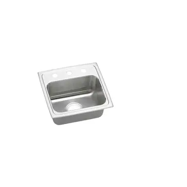 Top Rated ELKAY LRADQ1716653 Lustertone Classic Stainless Steel 17" x 16" x 6-1/2", 3-Hole Single Bowl Drop-in ADA Sink with Quick-clip