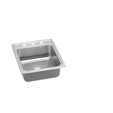 ELKAY LRADQ2022551 Lustertone Classic Stainless Steel 19-1/2" x 22" x 5-1/2", 1-Hole Single Bowl Drop-in ADA Sink with Quick-clip Seasonal Sale