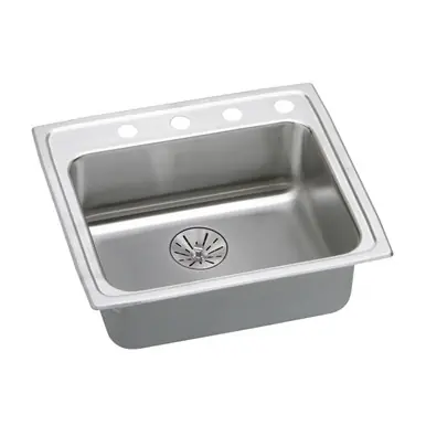 ELKAY LRADQ252165PD0 Lustertone Classic Stainless Steel 25" x 21-1/4" x 6-1/2", Single Bowl Drop-in ADA Sink with Perfect Drain Sale