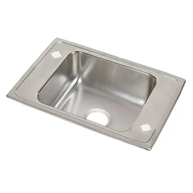 Instant Buy ELKAY PSDKR25172LM Celebrity Stainless Steel 25" x 17" x 7-1/8", 2LM-Hole Single Bowl Drop-in Classroom Sink
