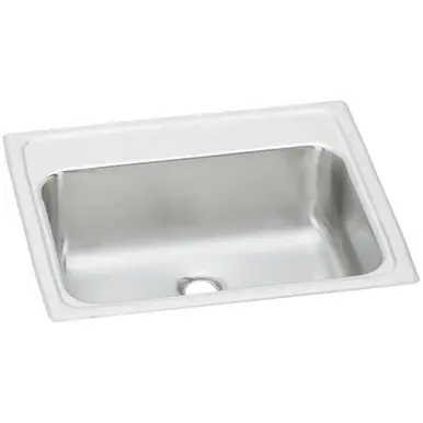 ELKAY PSLVR19170 Celebrity Stainless Steel 19" x 17" x 6-1/8", Single Bowl Drop-in Bathroom Sink Final Sale