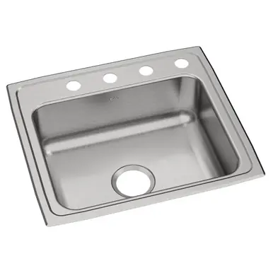 ELKAY PSR22194 Celebrity Stainless Steel 22" x 19-1/2" x 7-1/8", 4-Hole Single Bowl Drop-in Sink Don’t Miss Out