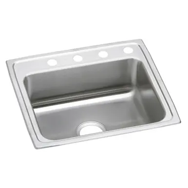 ELKAY PSR25224 Celebrity Stainless Steel 25" x 22" x 7-1/2", 4-Hole Single Bowl Drop-in Sink Exclusive Offer