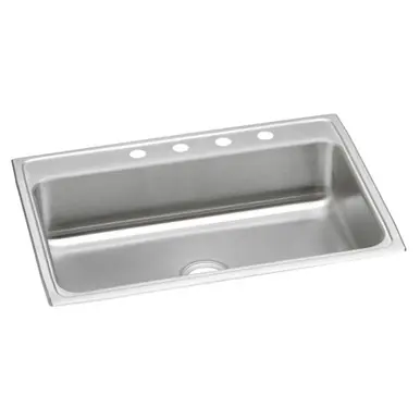Super Sale ELKAY PSR31222 Celebrity Stainless Steel 31" x 22" x 7-1/8", 2-Hole Single Bowl Drop-in Sink