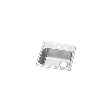 ELKAY PSRADQ191955RMR2 Celebrity Stainless Steel 19-1/2" x 19" x 5-1/2", MR2-Hole Single Bowl Drop-in ADA Sink with Quick-clip and Right Drain In Demand