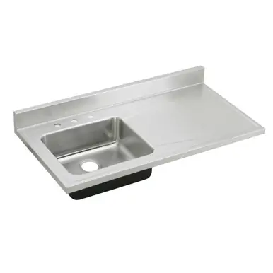 Bulk Order ELKAY S4819L0 Lustertone Classic Stainless Steel 48" x 25" x 7-1/2", Single Bowl Sink Top