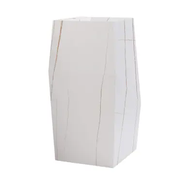 Holiday Sale Fine Fixtures CN15WG Canyon Pedestal Sink 15" Wide White With Gold Grains Sintered