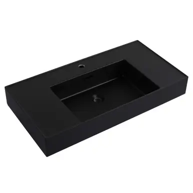 Mega Sale Fine Fixtures Crownpoint Sink 36"W x 18"D, Black - VC3618BL