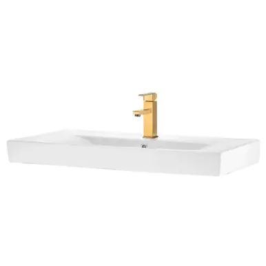 Place Order Fine Fixtures CT3519W1 Concordia China Sink with Single Hole 35 Inch X 19" Inch - White