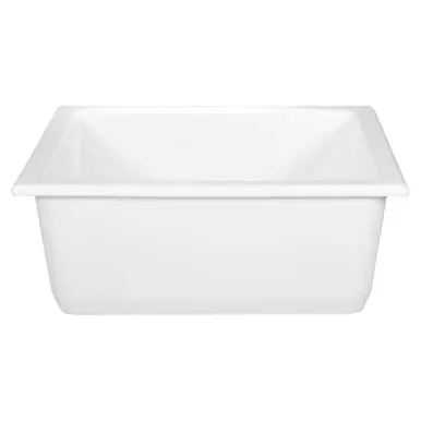 Certified Fine Fixtures FC2418UW 24 Inch x 19 Inch Fireclay Kitchen Undermount Sink - White