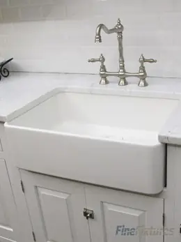 Big Sale Fine Fixtures FC3018SU Sutton Butler Fireclay Kitchen Sink - White - 29 1/2" x 18 3/4"