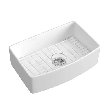 Fine Fixtures Matera Fireclay Kitchen Sink - White - 33" x 20" - FCA3320 Discount