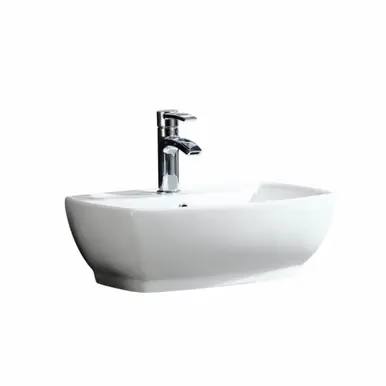 Worldwide Shipping Fine Fixtures MV2216W Modern Vessel Sink 22 Inch X 16 Inch - Single Hole - White