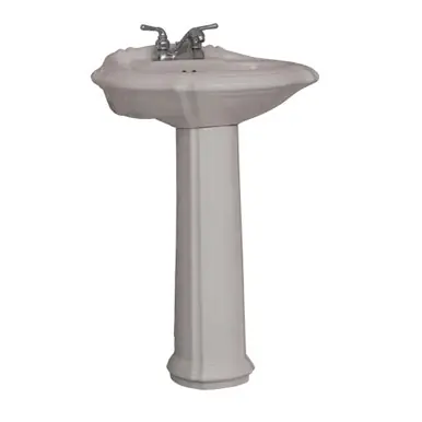 Fine Fixtures RE2218BI 4"Cc 22 X18 Regent Pedestal Lavatory Sink - Biscuit Shop Now