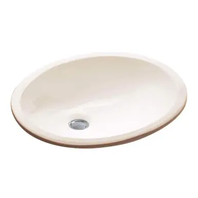 Fine Fixtures UM1714BI Undermount 17 X 14 Lavatory sink With Clips Biscuit Best Seller