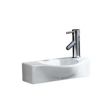 Fine Fixtures VE1810W Vessel Sink 18 Inch X 10 Inch- White Free Returns