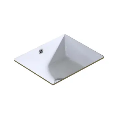 Price Cut Fine Fixtures VUM1612W Undermount Sink 16 X 12 - White