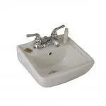 Fine Fixtures WH1211BI 4"cc Wall Hung Sink 12.4"X11" - Biscuit Money Back Guarantee