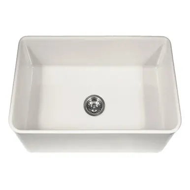 Seasonal Sale Hamat CHELSEA 30" x 20" x 9 1/4" Apron Front Fireclay Single Bowl Kitchen Sink in White