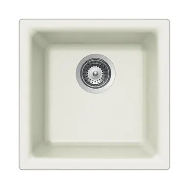 Hamat SiOStone 15 3/4" x 15 3/4" D Quartztone Top Mount or Undermount Composite Granite Single Bowl Kitchen Sink Don’t Miss Out