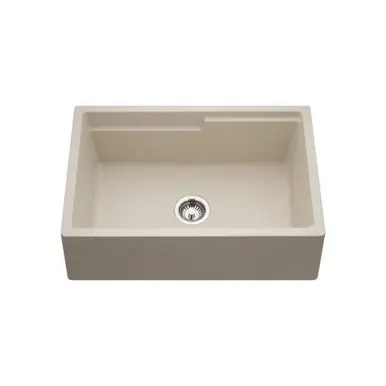 HamatUSA SIO-3020SAW-MO Granite Apron-Front Workstation Kitchen Sink, Mocha - 30 x 20 inches New Arrival