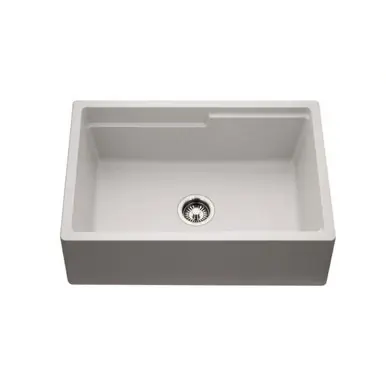Free Returns HamatUSA SIO-3020SAW-SL Granite Apron-Front Workstation Kitchen Sink, Slate - 30 x 20 inches