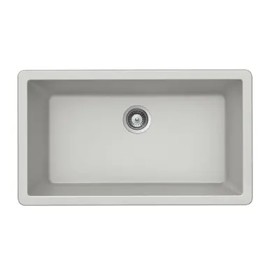 HamatUSA SIO-3319SU-TH SiOStone 33" Granite Undermount Large Single Bowl Kitchen Sink, Thunder - SIO-3319SU-TH Editor’s Pick