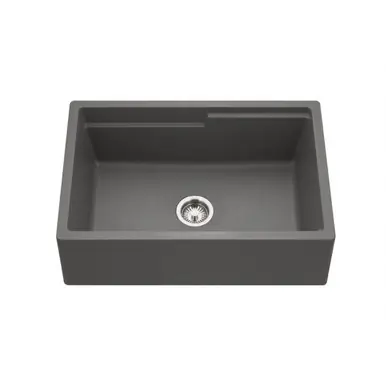 HamatUSA SIO-3320SAW-SL Granite Apron-Front Workstation Kitchen Sink, Slate - 33 x 20 inches Seasonal Sale