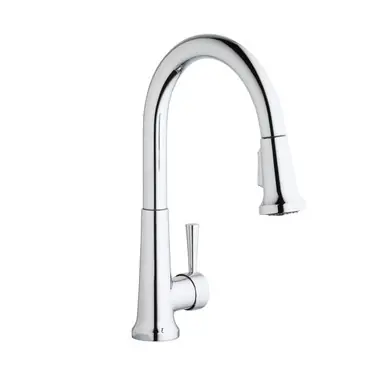 ELKAY LK6000CR Everyday Single Hole Deck Mount Kitchen Faucet with Pull-down Spray Forward Only Lever Handle -Chrome Sale