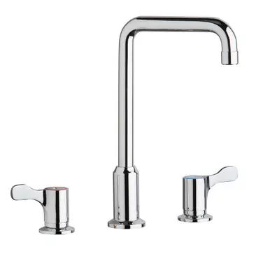 ELKAY LKDA2437C Deck Mount Faucet with Arc Tube Spout and 2-5/8" Lever Handles -Chrome New Release